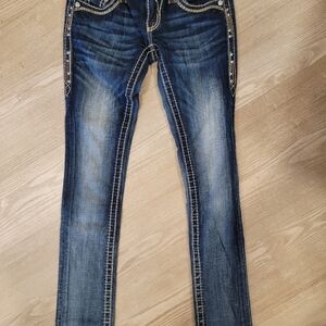 Rock Revival Dark Blue Skinny Jeans